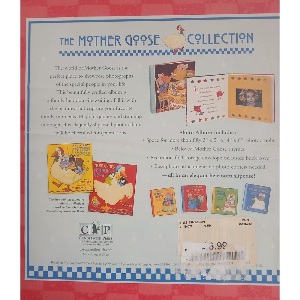 Mother Goose Collection Photo Album Rosemary Wells Candlewick Slipcase READ - Picture 6 of 16